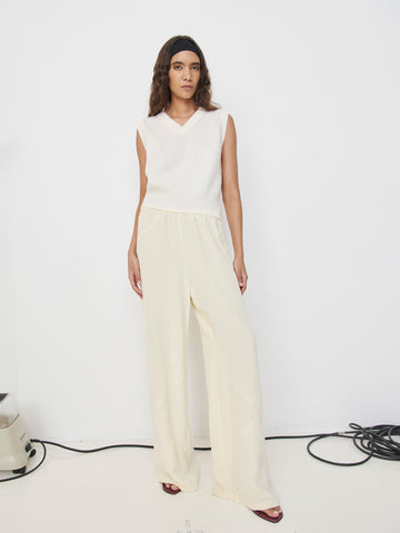 Elemental Merino Cashmere Vest | Bone