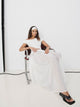 Elemental Silk Voile Skirt | White