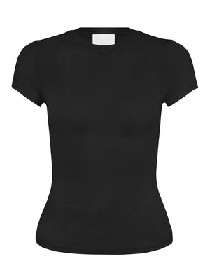 Elemental Sheer Baby Tee | Black