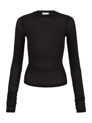 Sheer Long Sleeve | Black