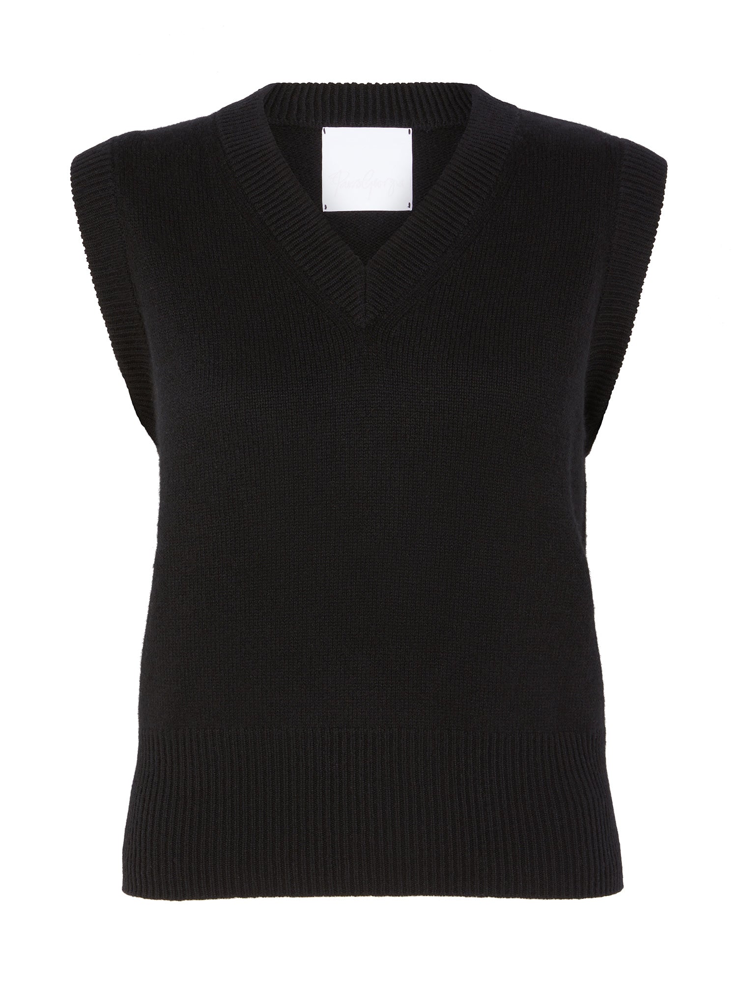 Elemental Merino Cashmere Vest | Black