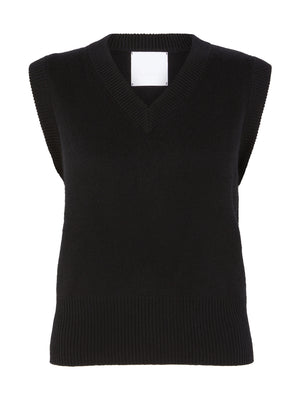 Elemental Merino Cashmere Vest | Black