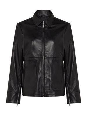 09 Tia Leather Jacket | Black