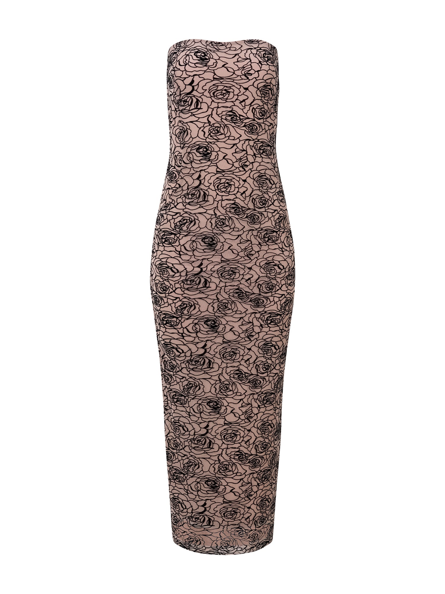 Audrey Dress | Black/Nude