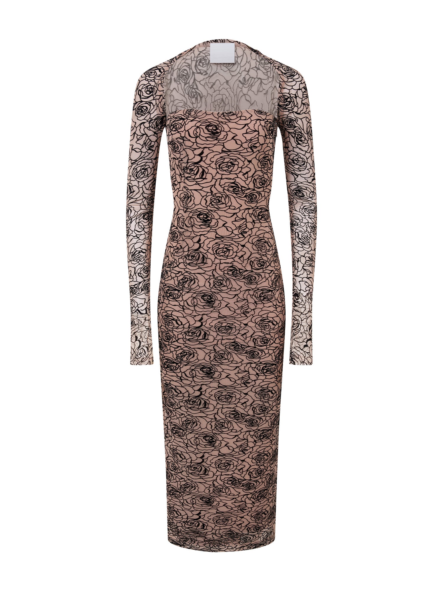 Audrey Dress | Black/Nude