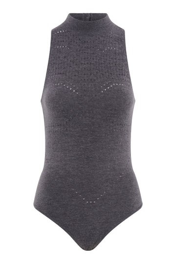 Mona Bodysuit | Melange Gray