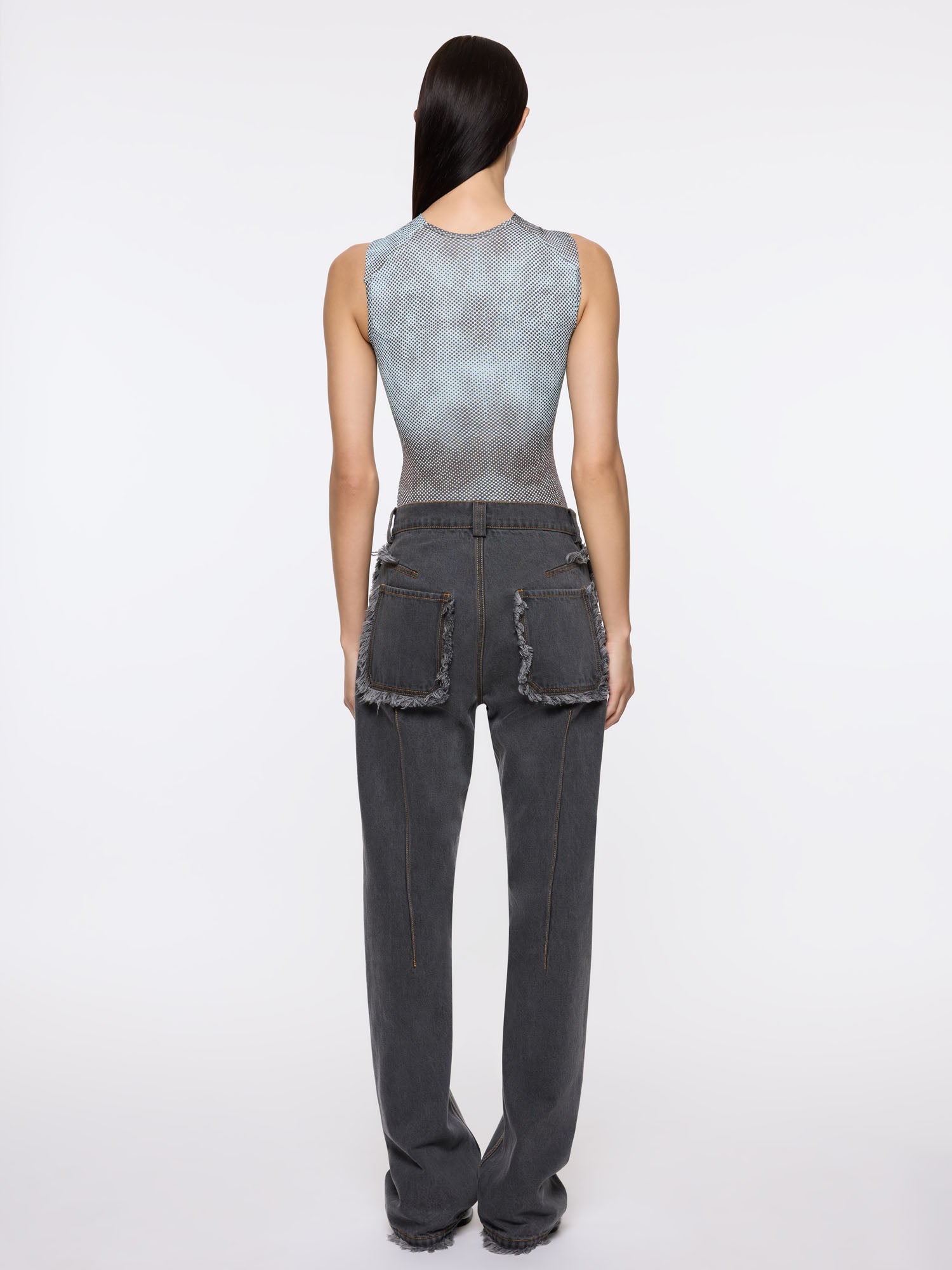 Arabella Bodysuit | Blue/Brown