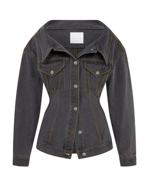 Jemimah Denim Jacket | Charcoal