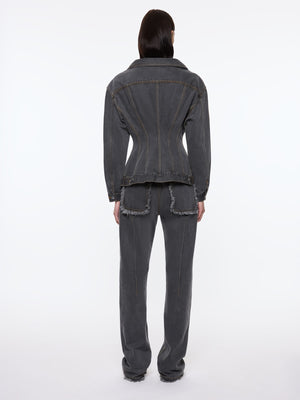 Jemimah Denim Jacket | Charcoal