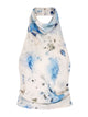 Back Wrap Top | Ocean Veil Print