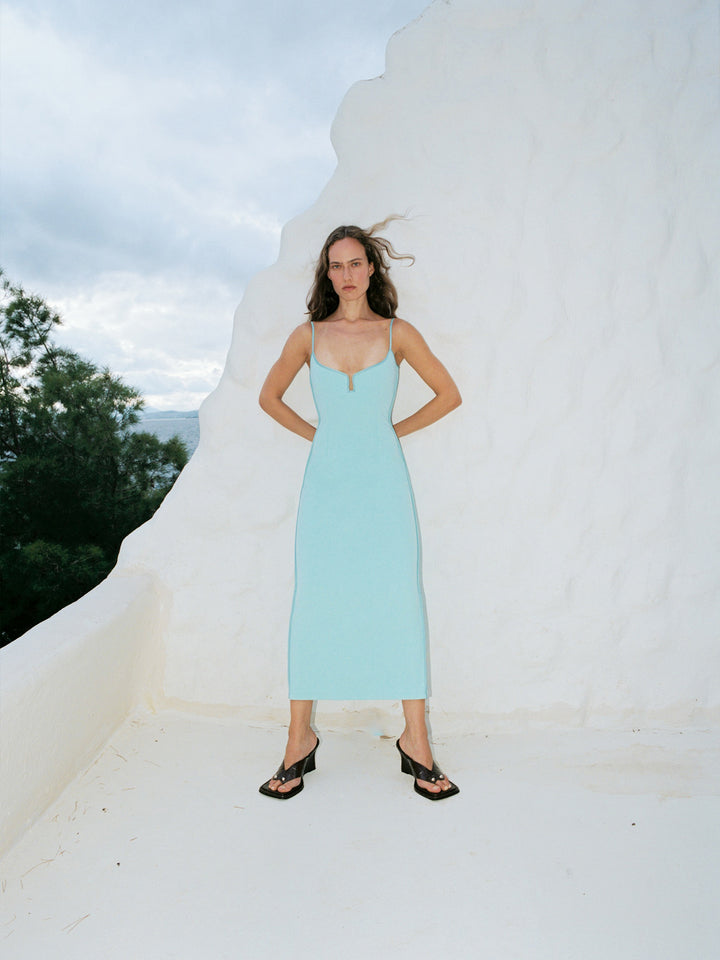 Marlo Dress | Celeste Blue