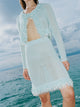 Fringe Cardigan | Celeste Blue