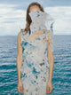 Romantic Ruffle Dress | Ocean Veil Print