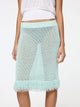 Fringe Skirt | Celeste Blue