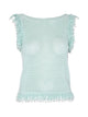 Fringe Top | Celeste Blue