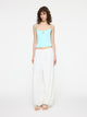 Olive Pant | White
