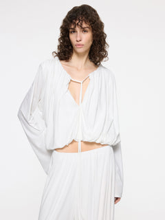Olive Top | White