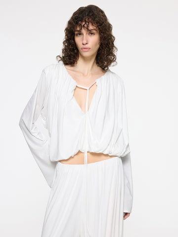 Olive Top | White