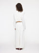 Olive Pant | White