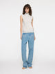 Elemental Popcorn Top | White