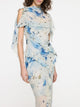 Romantic Ruffle Dress | Ocean Veil Print