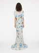 Romantic Ruffle Dress | Ocean Veil Print