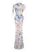 Romantic Ruffle Dress | Ocean Veil Print