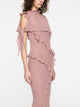 Romantic Ruffle Dress | Dusty Pink