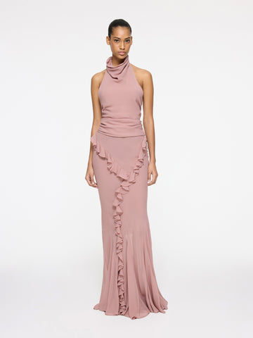 Romantic Ruffle Skirt | Dusty Pink