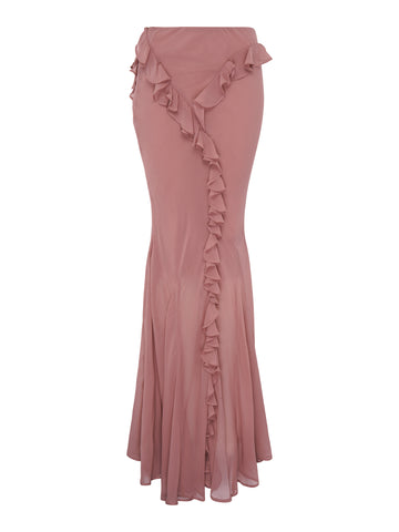Romantic Ruffle Skirt | Dusty Pink