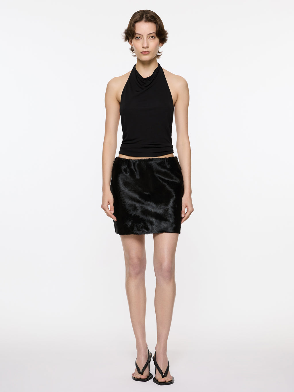 Pony Mini Skirt | Black