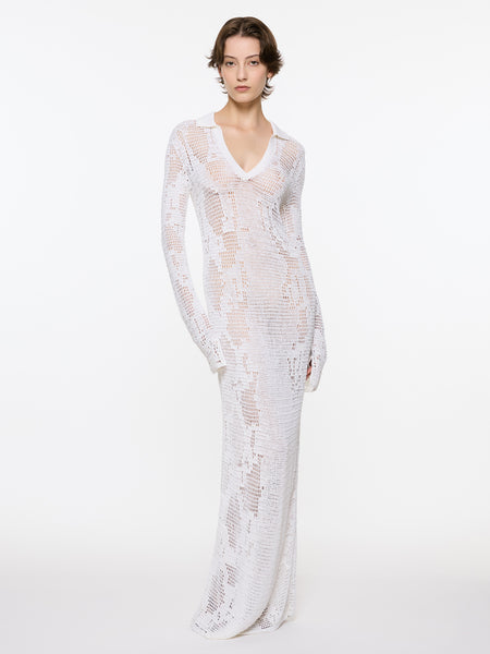 Snakeskin Crochet Dress