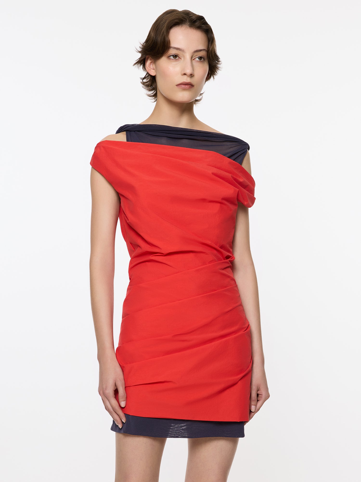 Atlas Mini Dress | Red/Navy