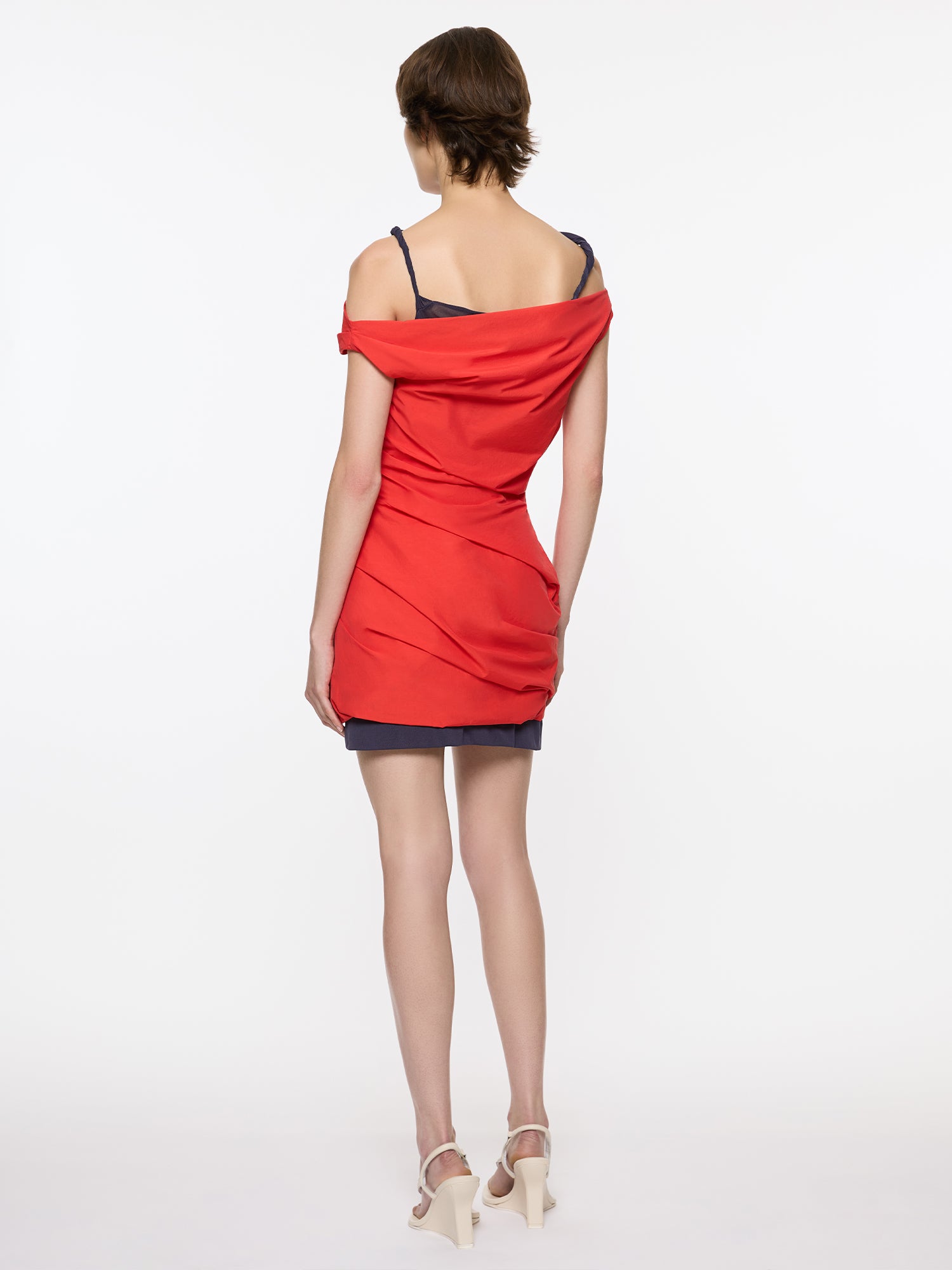 Atlas Mini Dress | Red/Navy