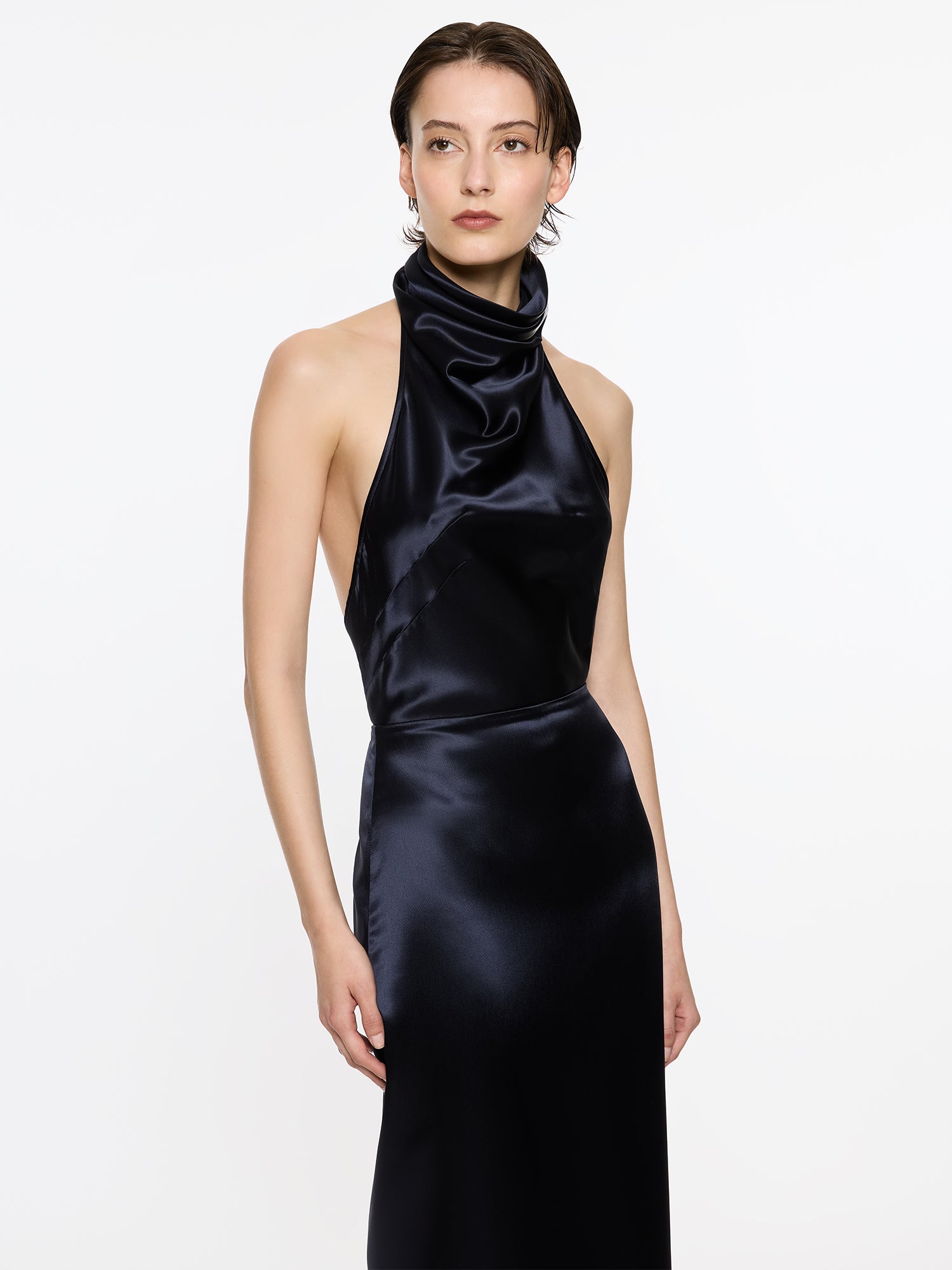 Back Wrap Dress | Navy