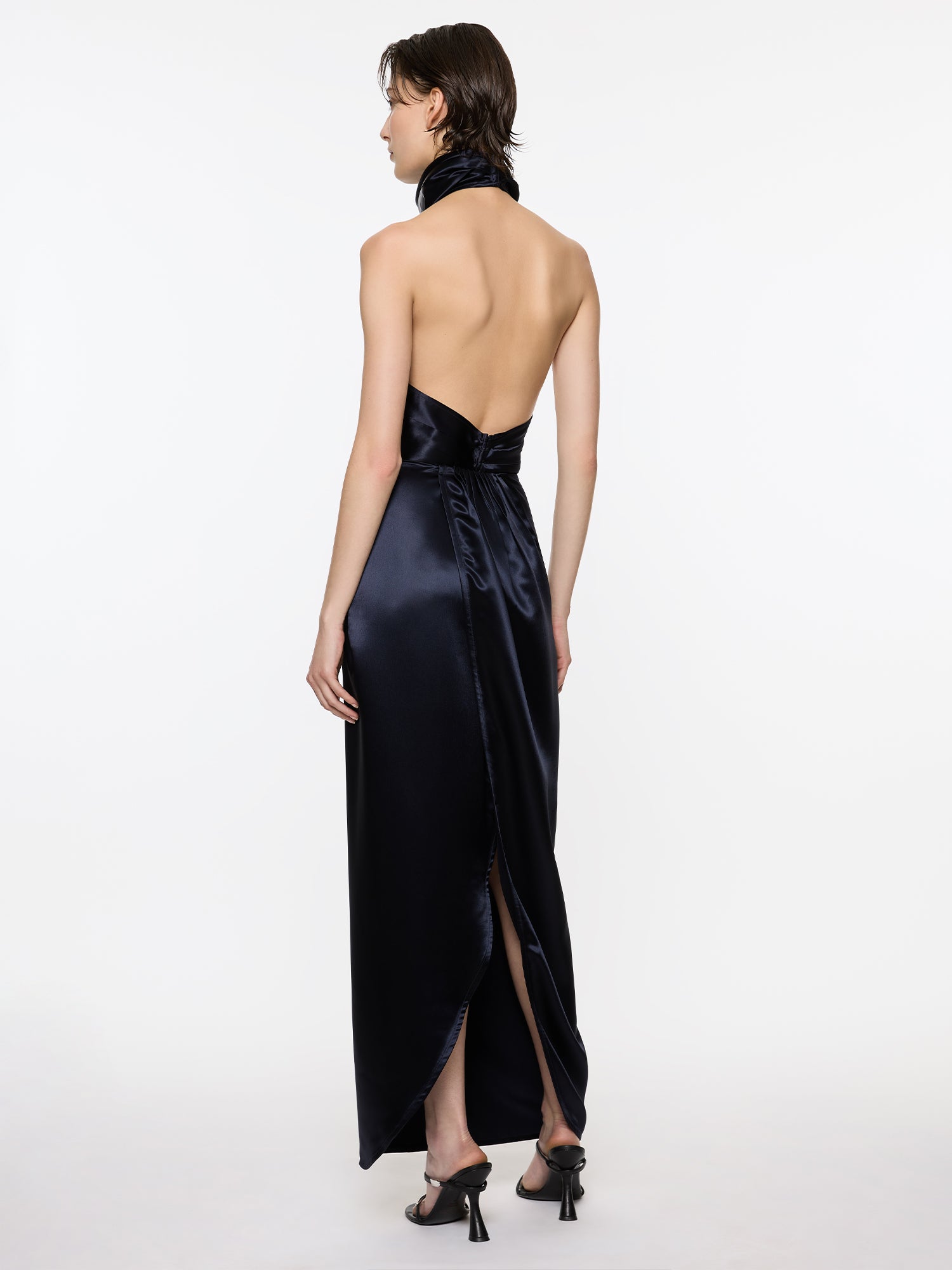 Back Wrap Dress | Navy