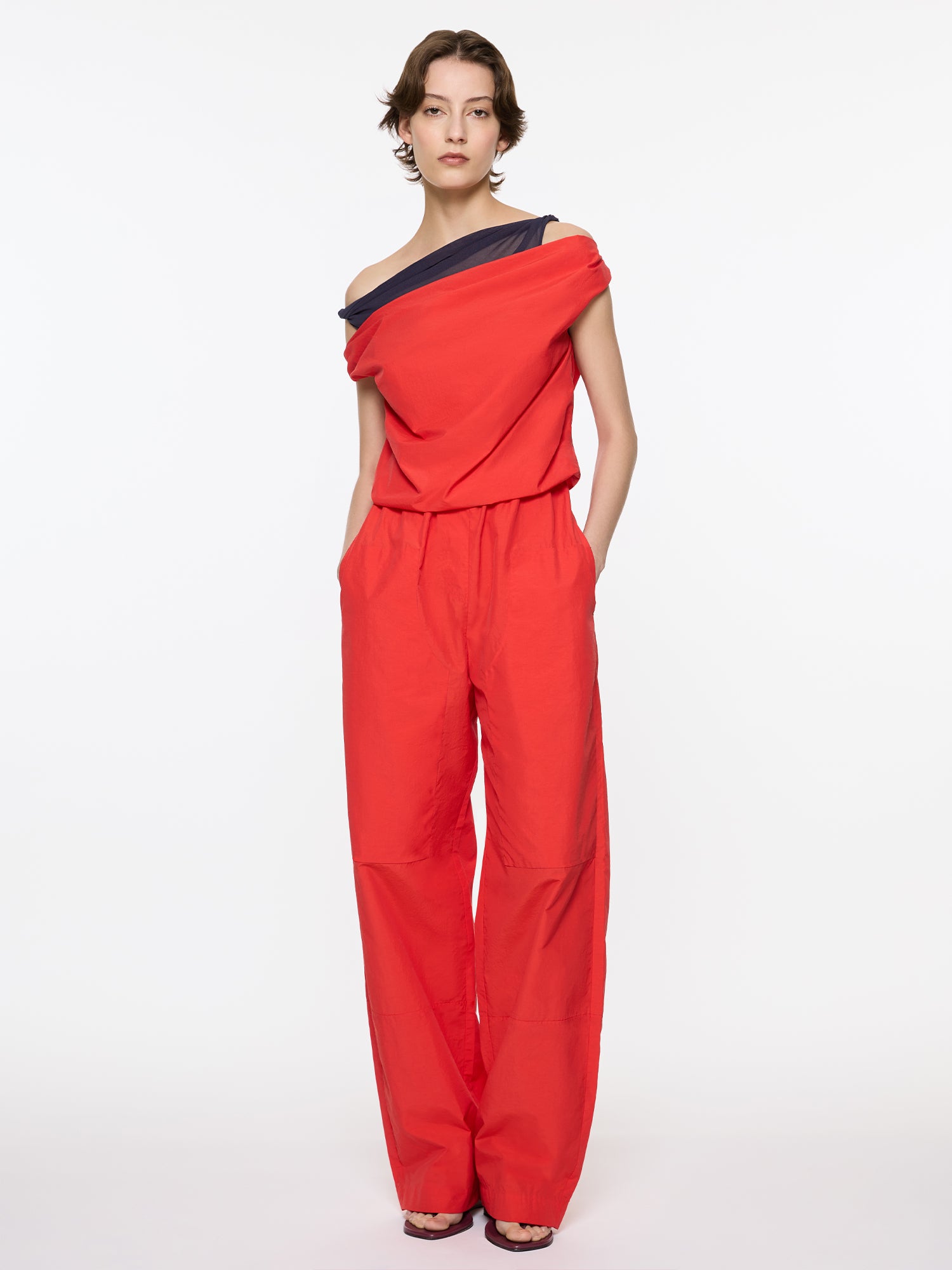 Atlas Top | Red and Navy