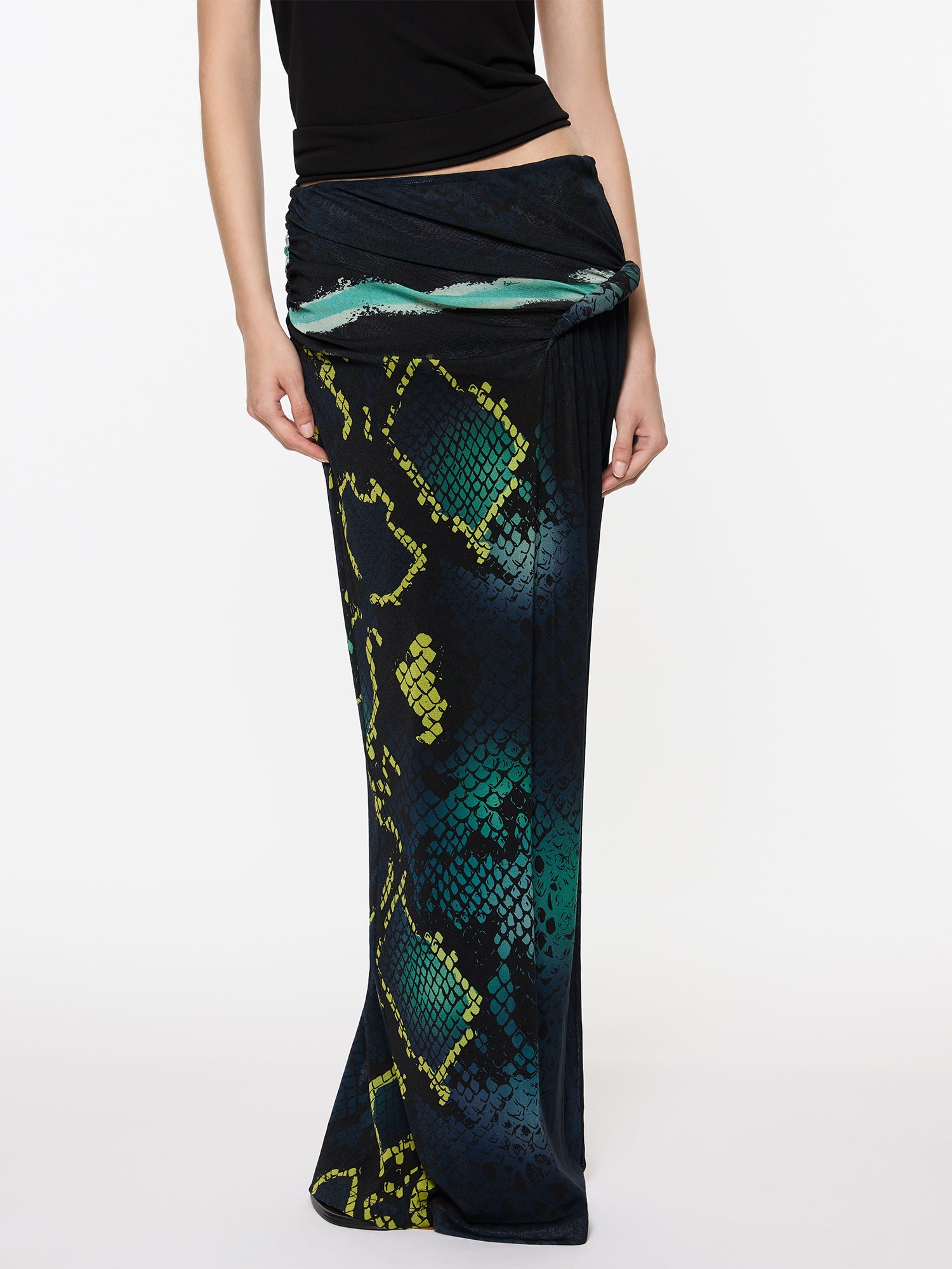 Croissant Skirt | Bespoke Snakeskin Design