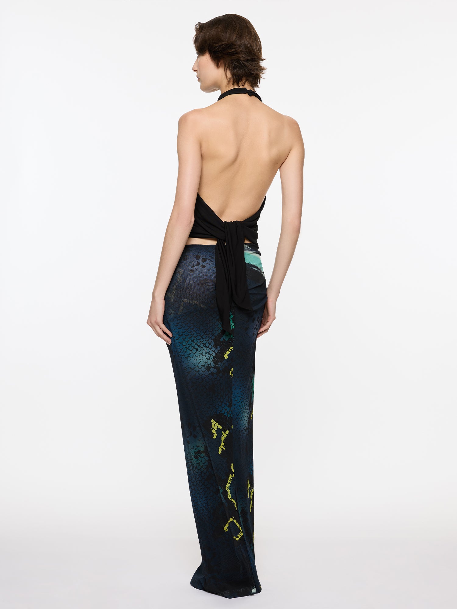 Croissant Skirt | Bespoke Snakeskin Design