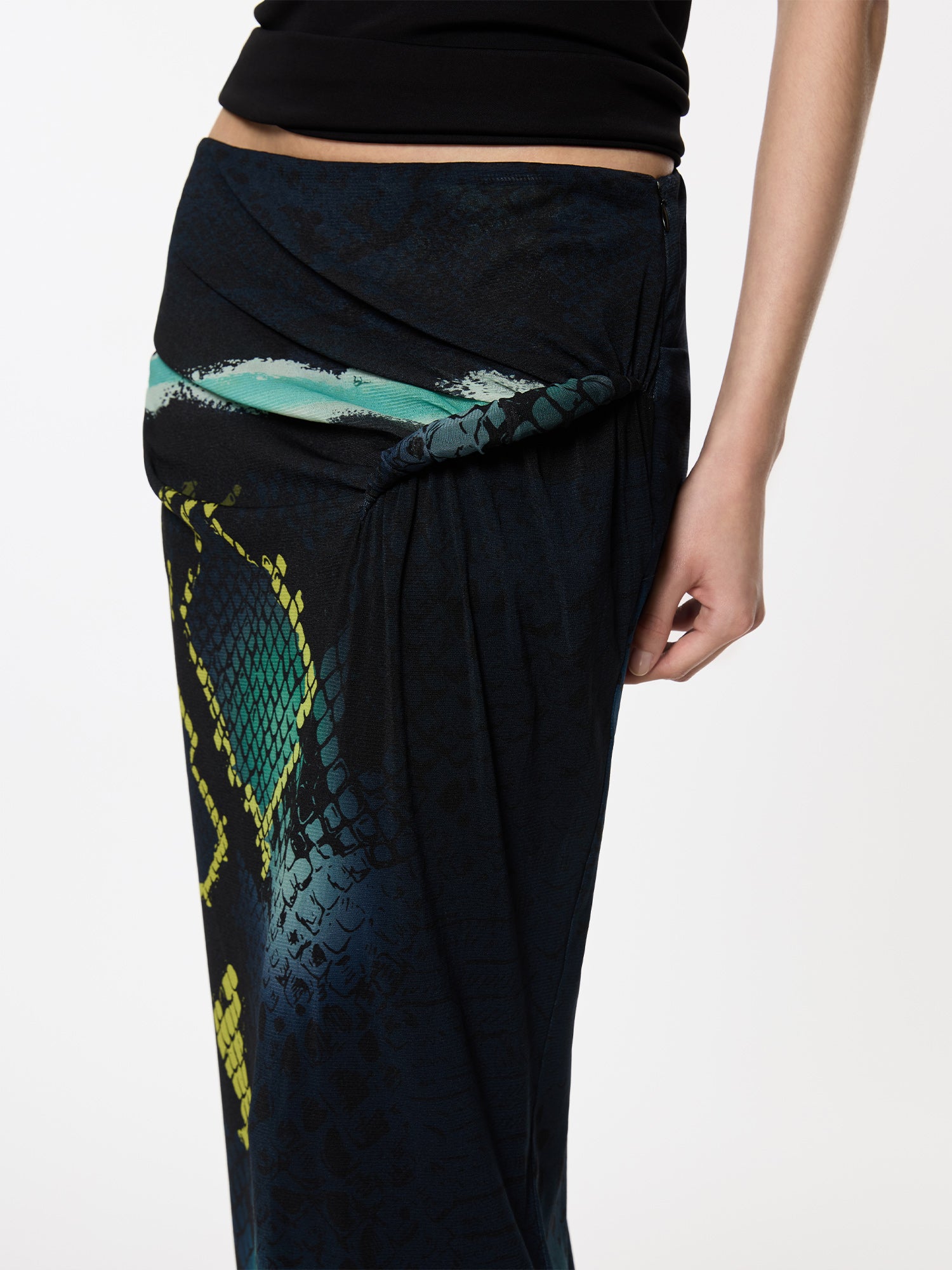 Croissant Skirt | Bespoke Snakeskin Design