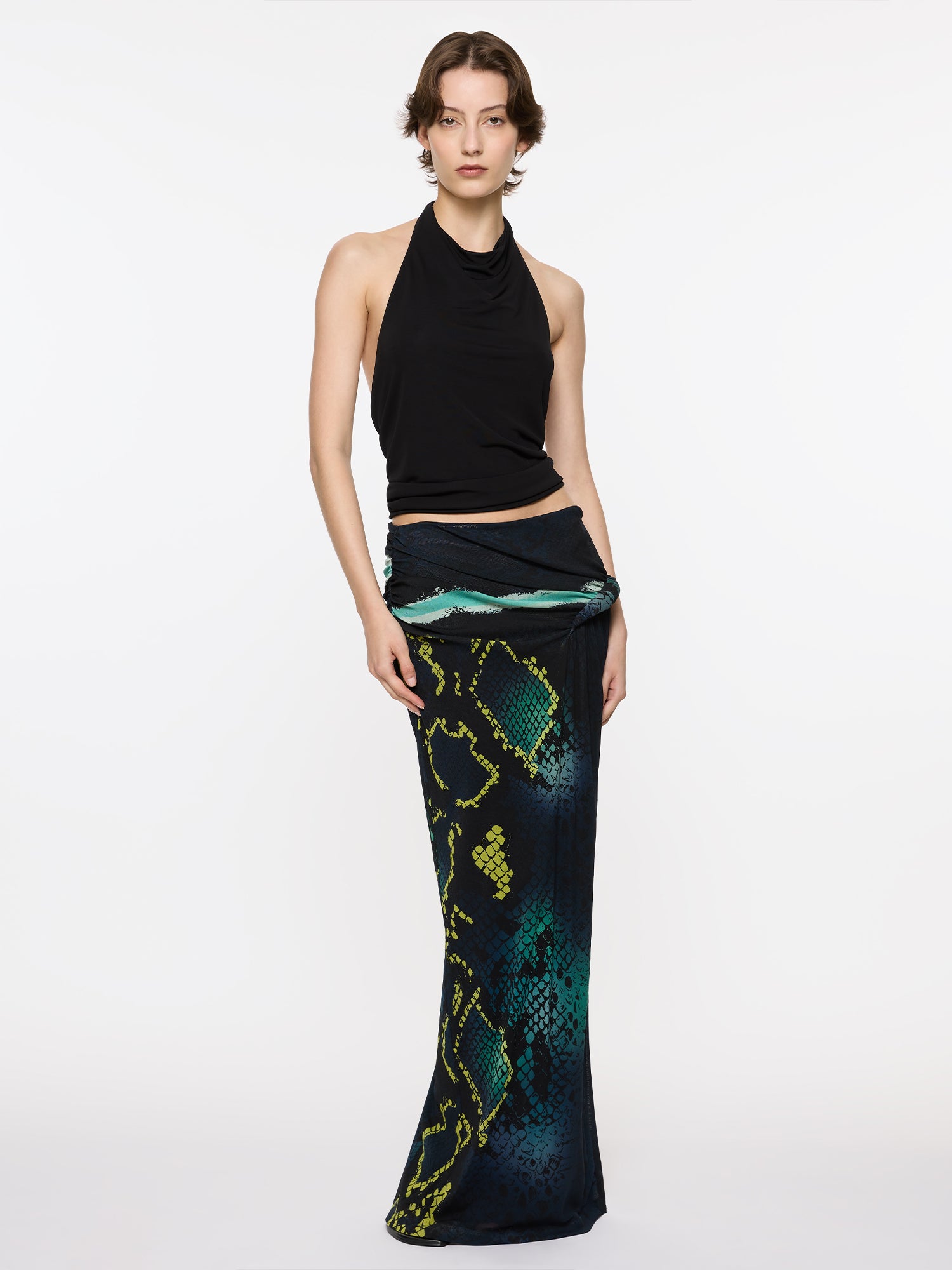 Croissant Skirt | Bespoke Snakeskin Design