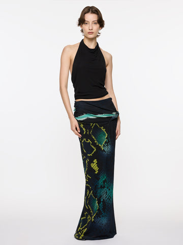 Croissant Skirt | Bespoke Snakeskin Design