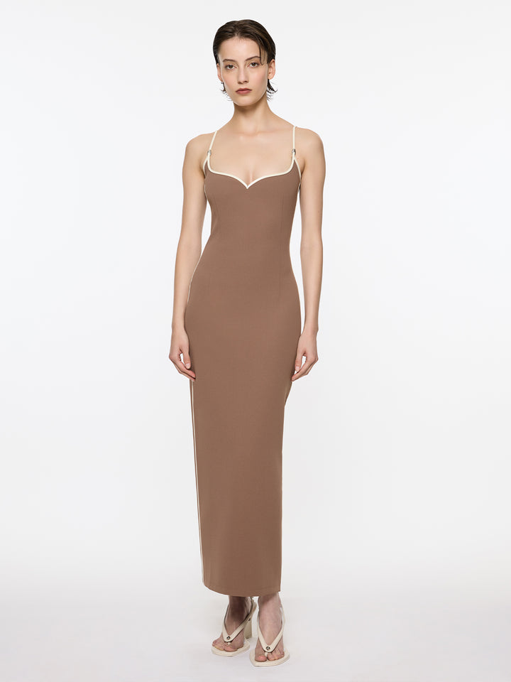 Heart Dress With Pebble | Coffee & Cream