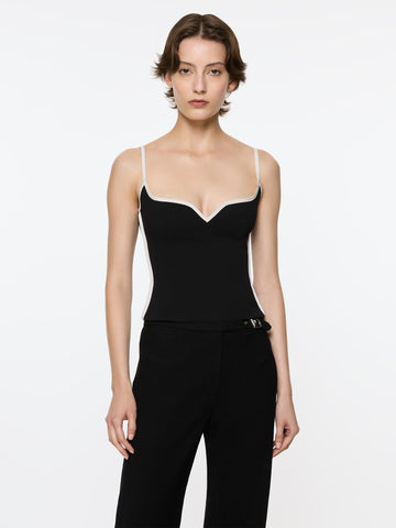 Heart Singlet | Black & White