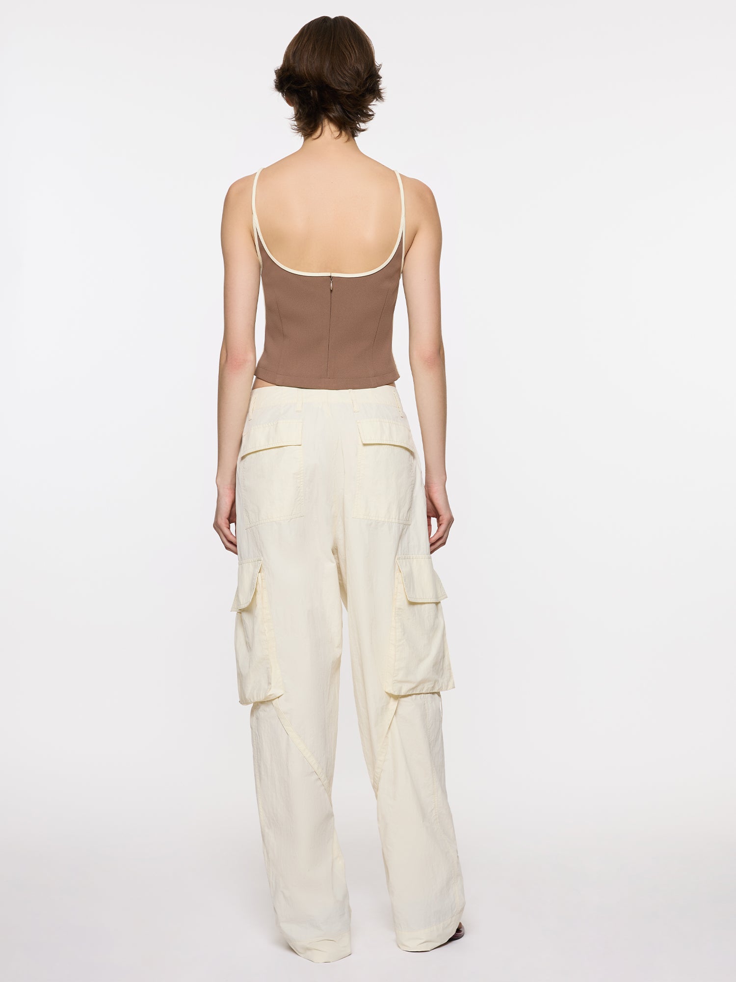 Heart Singlet With Pebble | Coffee and Cream