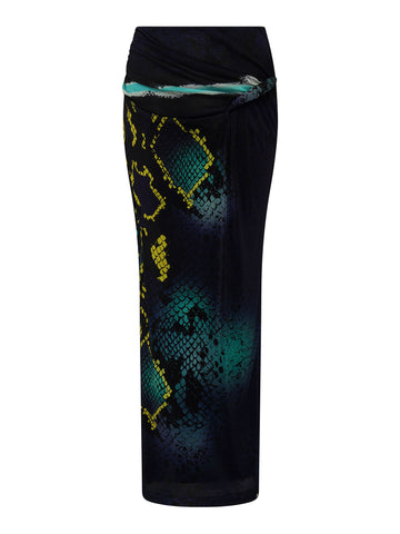 Croissant Skirt | Bespoke Snakeskin Design