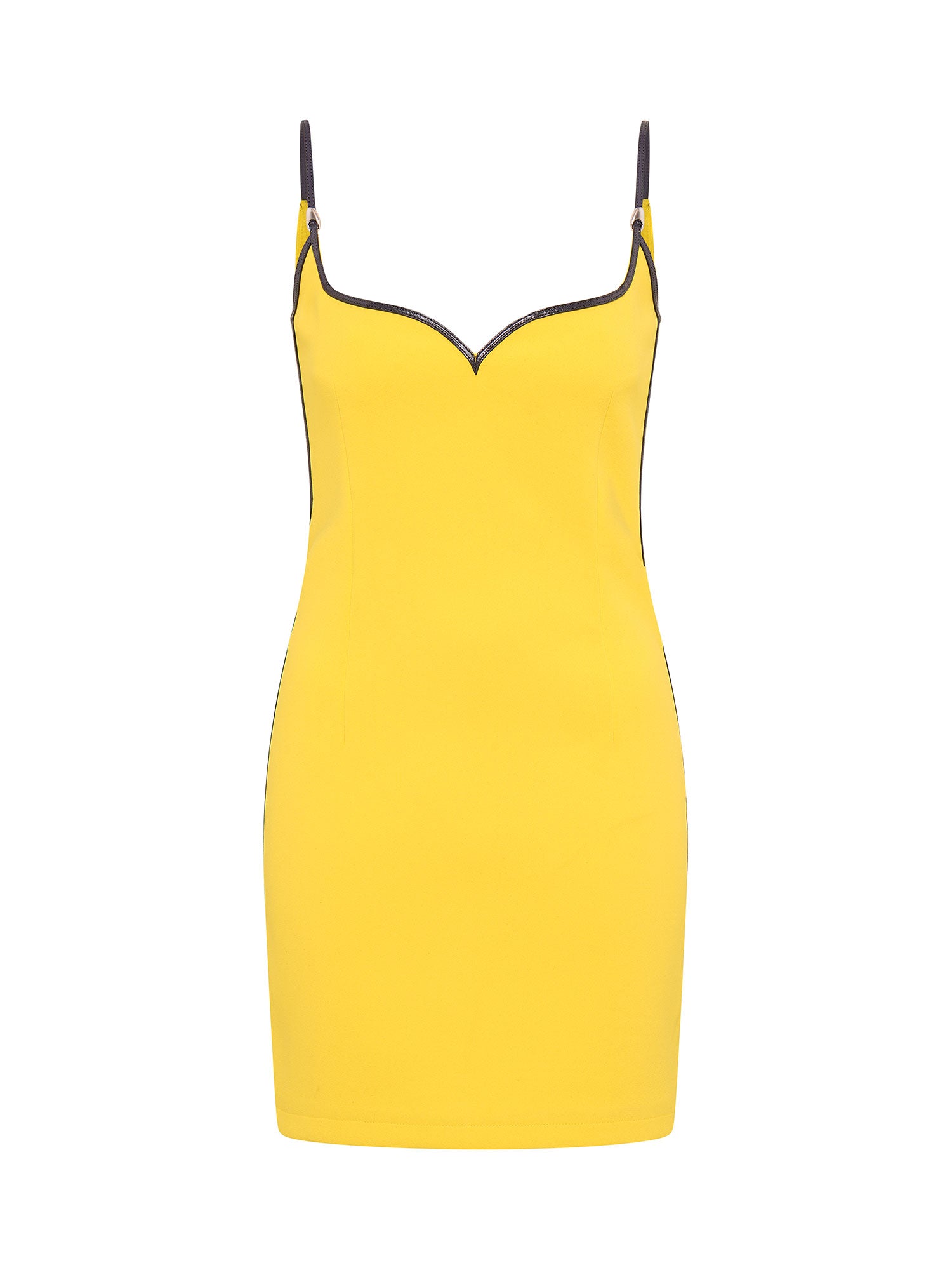 Heart Mini With Pebble | Vivid Yellow and Charcoal