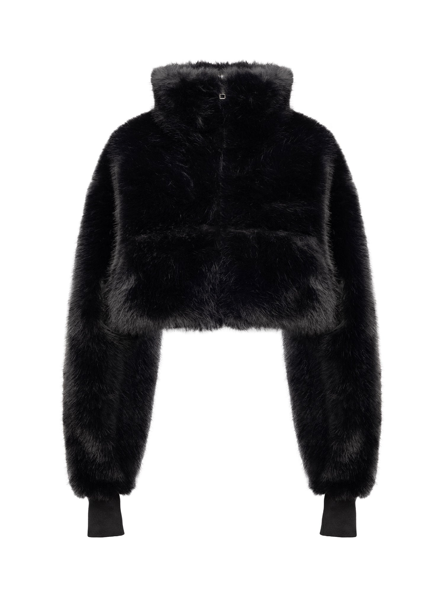 Seb Faux Fur Bomber Jacket | Black