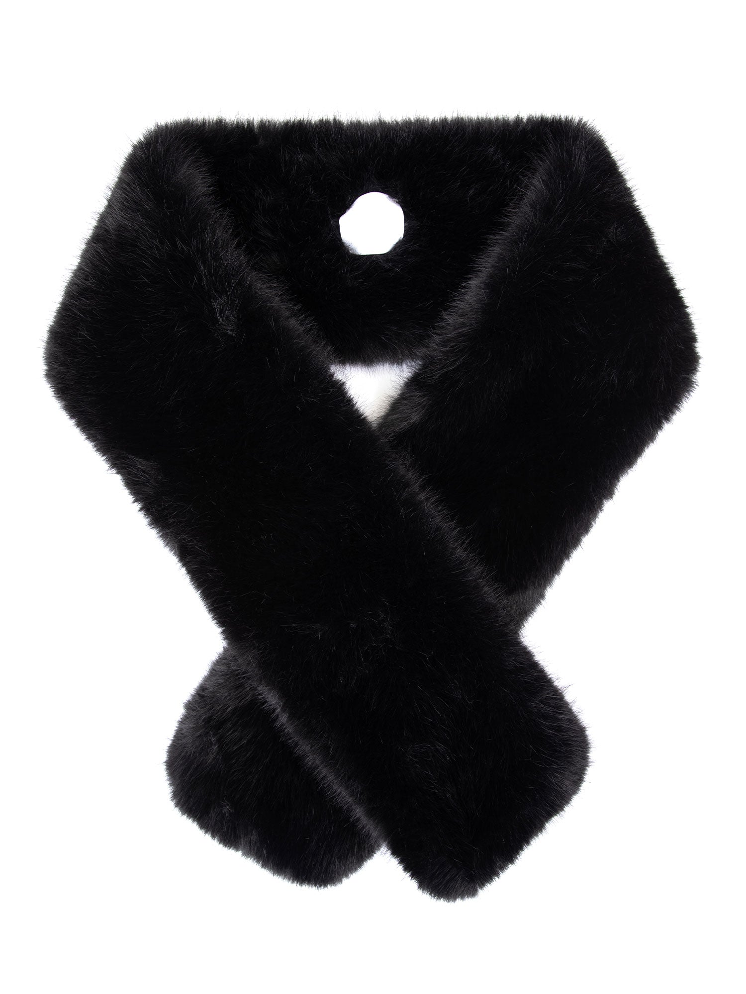 Faux Fur Stole | Black