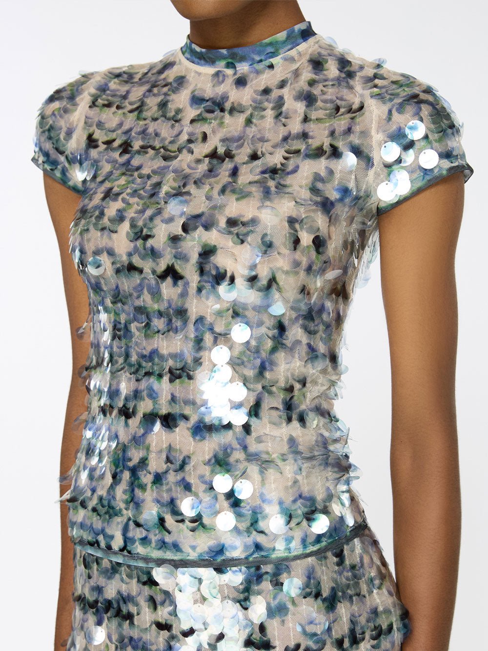 Mermaid Tee | Multi Sequin